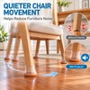 24-Piece Silicone Chair Leg Floor Protectors for Hardwood Floors –
