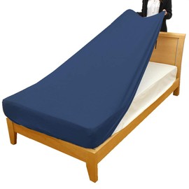 Merry Night MNS671090-72 Stretchy-Stretch Perfect Fit Pile Sheet, Single Size, Mattress and Shikibuton Cover, Navy