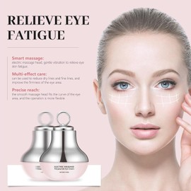 Electric Massage Eye Cream for Dark Circle, Tired Eye Refreshment with Gentle Vibration, Anti Aging Under Eye Cream, Dark Circle Eye Creams f Fine Lines, Skin Moisturizer, Deep Moisturizing Skincare