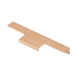 GTV LIND Brushed Gold Anodised Furniture Handle 128mm Drilling Distance 150mm Length Handle Strip 18mm Wide Edge Profile Handle for Kitchen Cupboard Drawer Furniture Accessories