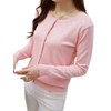 Over the Moon Cardigan Long Sleeve Simple Flower Button Women's