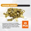 25 Pcs Quick Disconnect Connectors 1/4" Male Tab Non Insulated