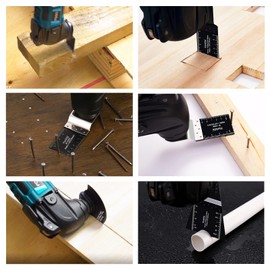 Hanida 120 Pcs Oscillating Saw Blades Metal, Multitool Blades for Wood Plastics, Quick Release Oscillating Tool Blades fit Fein Multimaster Porter Cable Black Bosch Decker Dremel Ryobi Milwaukee