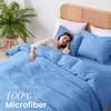 SSW HOMES King Size Duvet Cover Set (Light Blue) -