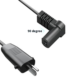6.6 ft Extension Power Cord for Lazboy Okin Limoss Pride Golden, 2 Pin L-Shape Extension Power Cable Cord for Lift Chair, Recliner Sofa, Recliner Couch, Replacement Cable for Most Recliner Chair