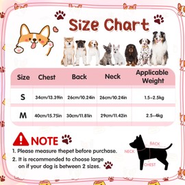 Zuimei Dog Surgery Recovery Suit, Striped Dog Surgical Recovery Suit Anti-licking Dog Post Surgery Bodysuit Dog Recovery Shirt Dog Onesie Vest for Small Dog, E-Collar Alternative(Pink M)