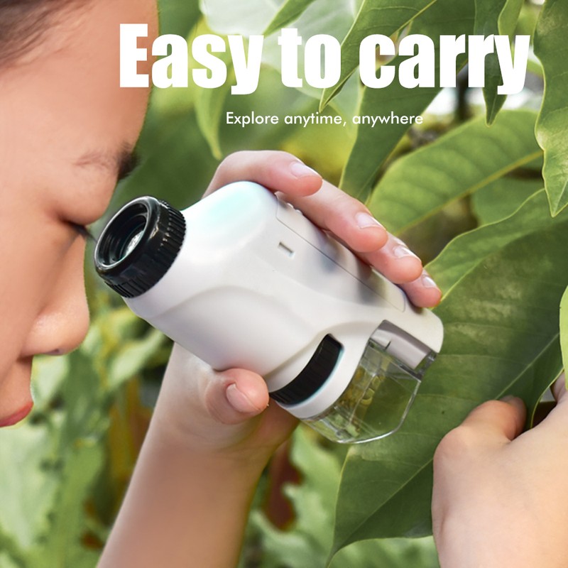 Portable Microscope for Kids Pocket Microscope Science Toys Educational Microscope