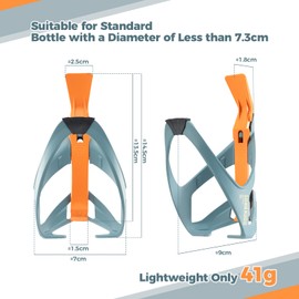 ROCKBROS Road-to-Sky Bottle Cage Bicycle Drink Holder Water Bottle Holder With Tyre Lever For Bottles With A Diameter Of Up To 7.3 CM Bicycle Accessories Mountain Bike Road Bike