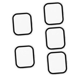 OSALADI 5pcs Mini Compatible Replaceable Watch Case Tempered Protector Lightweight Pc Shell Cover Full Edge for Daily Wear Transparent Design