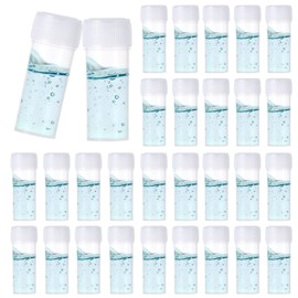 letcdfer 100 Pieces 5 Ml Plastic Sample Bottles，Test Tubes Screw Caps Mall Plastic Vials Small Plastic Bottles Storage Test Tube Storage Small Bottles Test Tubes with Lids for Liquid Powder Capsule