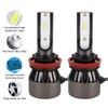 2Pcs 60W 6000K White Super Bright Car LED L8 Headlight