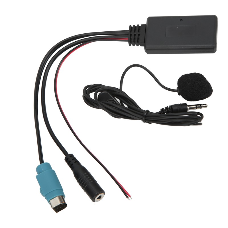 Car Bluetooth5.0 AUX Module Handsfree Mic ABS Wearproof Antiaging for