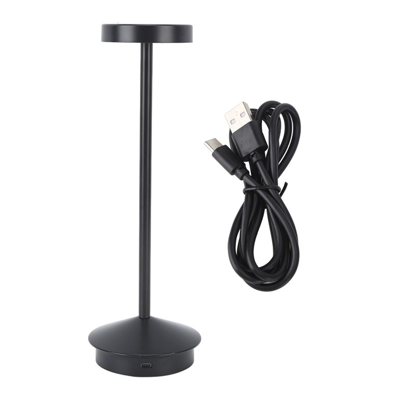 Rechargeable LED Table Lamp 2000mAh Cordless Battery Operated Metal Bedside