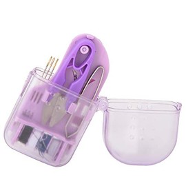Carnaval de San Valentín Kit de Herramientas de Costura Mini Kit de Viaje de Costura Exquisito, Caja del Kit de Costura, Uso doméstico(Purple)