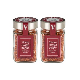 Honey Aleppo Pepper- 6.8 oz. Jar (Pack of 2) -A Sweet and Savory Unique Seasoning Blend with a touch of heat. There is NOTHING like it on the market.