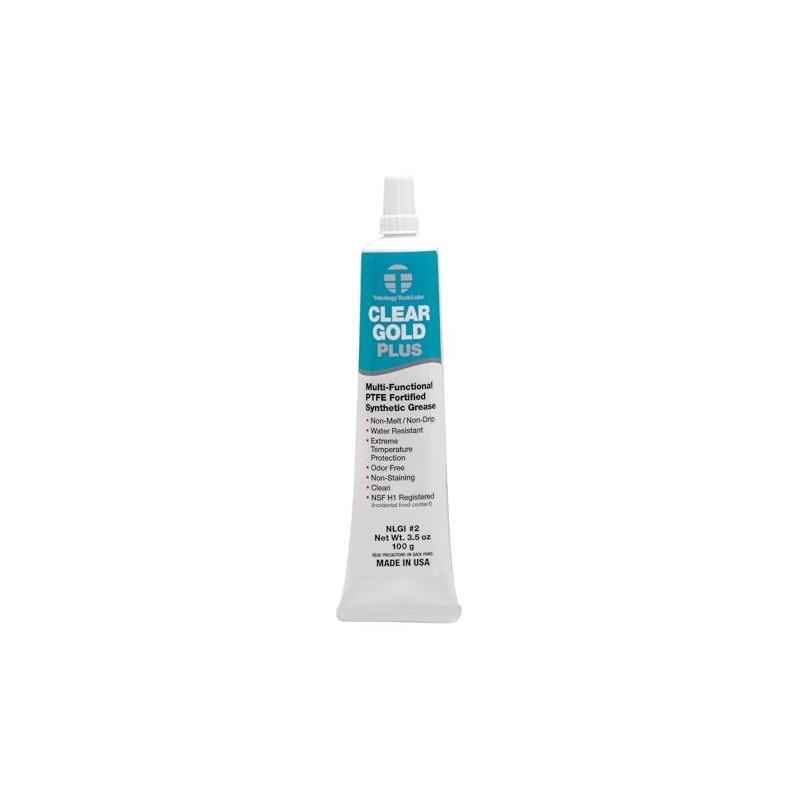TTL Clear Gold Plus PTFE Grease, Clear, 3.5 oz –