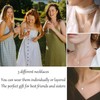 SUNSH Sun and Moon Best Friend Necklaces for 3 Women