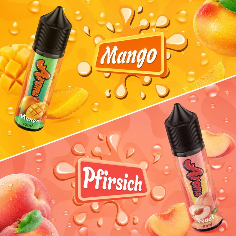 Food Flavour 5 x 10 ml, Intensive Aroma Concentrate, Ideal
