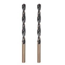Misuyue 2pcs Metal Drill Bits, 8mm/0.314" HSS Carbide Jobber Drill Bit Sets, Twist Drill Bit for Metal Stainless Steel Aluminum Alloy, Wood Drill Bits