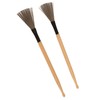 2Pcs Drum Stick Brush Wood Retractable Wire Combination Musical Instrument