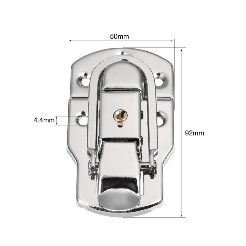uxcell 92mm x 50mm Metal Small Size Suitcase Lock Hasp