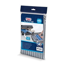 DOMO PAK LIVING Vacuum Bag Travel 50l 2pcs in Transparent, Polyester, 40 x 45 x 2 cm