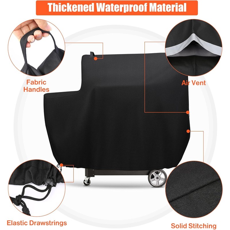 QuliMetal Smoker Cover for Gravity Series 1050 Digital Charcoal Grill
