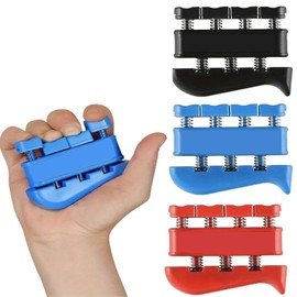 HOTQ Hand Trainer, Grip Strength, Exercise, Hand Grip, Rehabilitation Equipment, Finger Strength, Finger Stretch, Set of 3