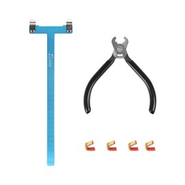 Nocking Pliers Set with T Shape Bow Square Ruler Nocking Buckle Archery Plier Recurve Bow Tool Set
