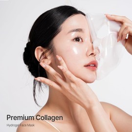Oh My Pure OHMYPURE Hydrogel AntiWrinkle Deep Collagen Face Mask 10 EA Ultimate Hydration, Improves Skin Texture, Affordable Luxury, Glowing Skin, Reduces Fine Lines & Wrinkles, Made in Korea (10, Deep Collagen)