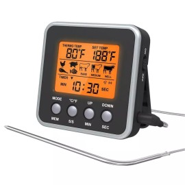 Kitchen Meat Thermometer Instant Read Digital Kitchen Grill Cooking BBQ Baking Food E107