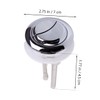 Tofficu Plastic Dual Flush Toilet Tank Push Button 48mm Thread