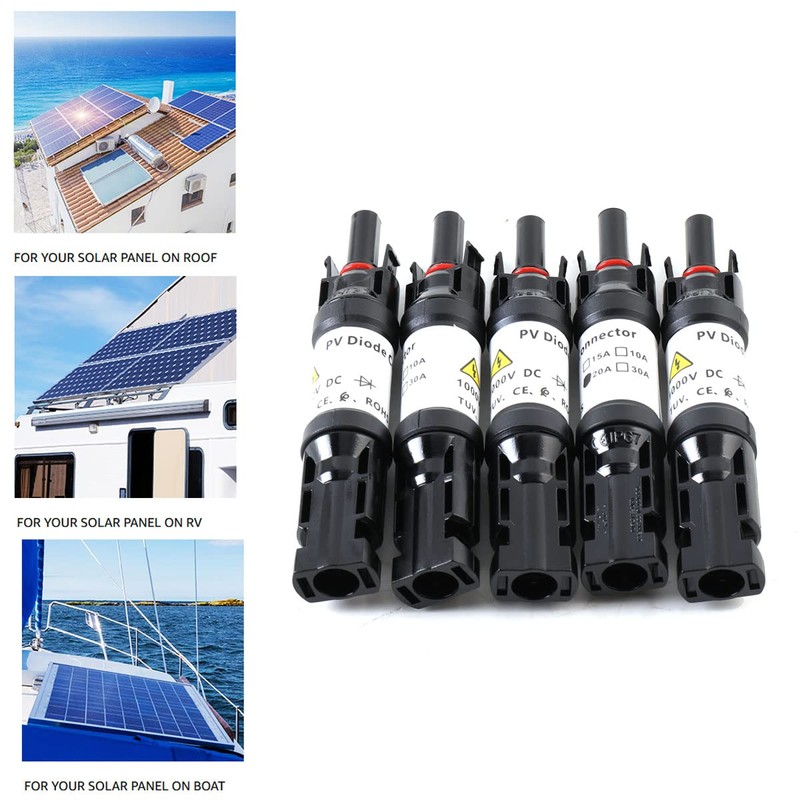 Cozyel 5 x Solar PV Solar Diode Plug Solar Diode