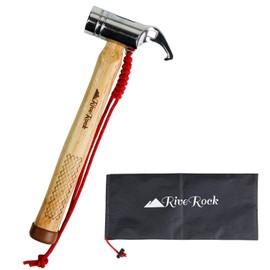 RiveRock Peg Hammer, Storage Bag, Luminous Rope, Strong (Hammer / Storage Bag)