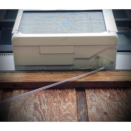 UPGRADED FOR 2025! Magnetic Universal Window Air Conditioner Drain Kit AC Drip Line Condensate Hose Funnel Connector Fitting with Clear Tubing for Window AC and Mini Split Units (10ft Kit)