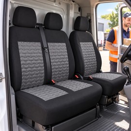 2+1 Universal Van Front Seat Covers for Single Driver & Double Passenger Seats