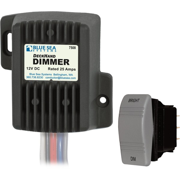 Blue Sea Systems 7508 12V DC 25A Deckhand Dimmer