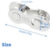 Bicycle Chain Quick Link Connector Set, 5 Pairs, Compatible with