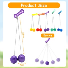 MHDUYEG Pack of 5 Click Clack Balls Clacker Ball Game Stress Relief Clack Game Stress or Anxiety Relief Children's Party Gifts Thanksgiving Gifts for Children and Adults