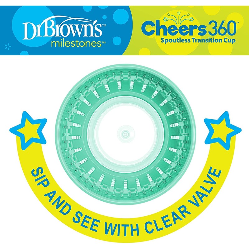 Taza de entrenamiento 2, Rosa, turquesa