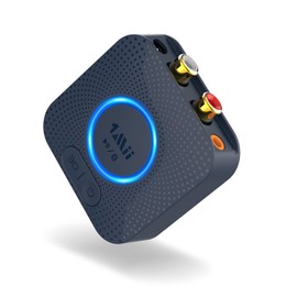 1Mii B06HD Bluetooth Receiver, aptX, LL/HD/AAC, 3D Stereo, Compact, Wireless, Transmission Distance, Low Delay, Playback, RCA Aux, 0.1 inch (3.5 mm) Stereo Mini Plug Connection, Stereo System, Speaker