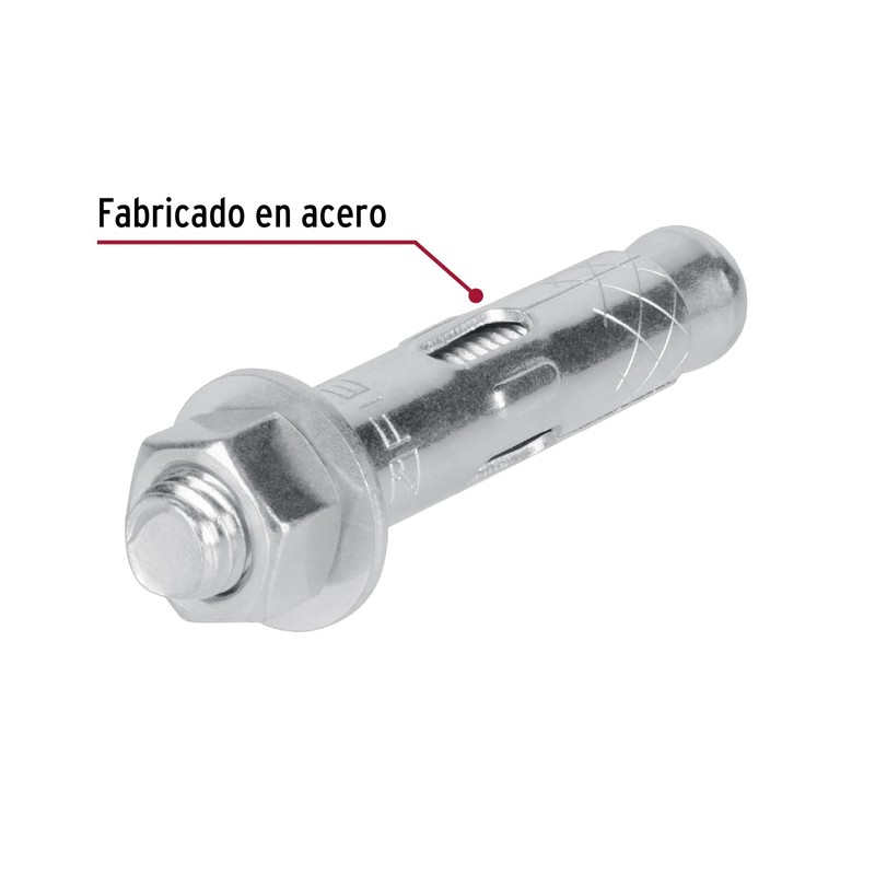 Fiero TAE-1/2T, Taquete de expansión, 1/2' con tornillo, bolsa 2