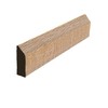 EWBS21 Baseboard Shoe 1-1/8" Tall x 3/8" Beveled Edge. Unfinished,