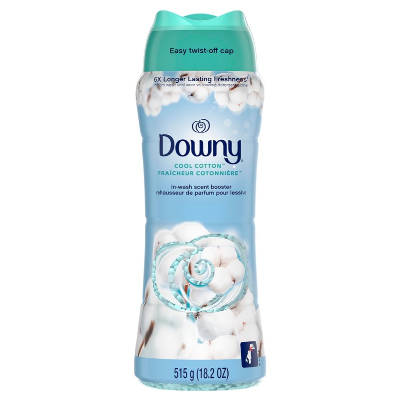Downy Cool Cotton In-Wash Laundry Scent Booster Beads, 18.2 oz,
