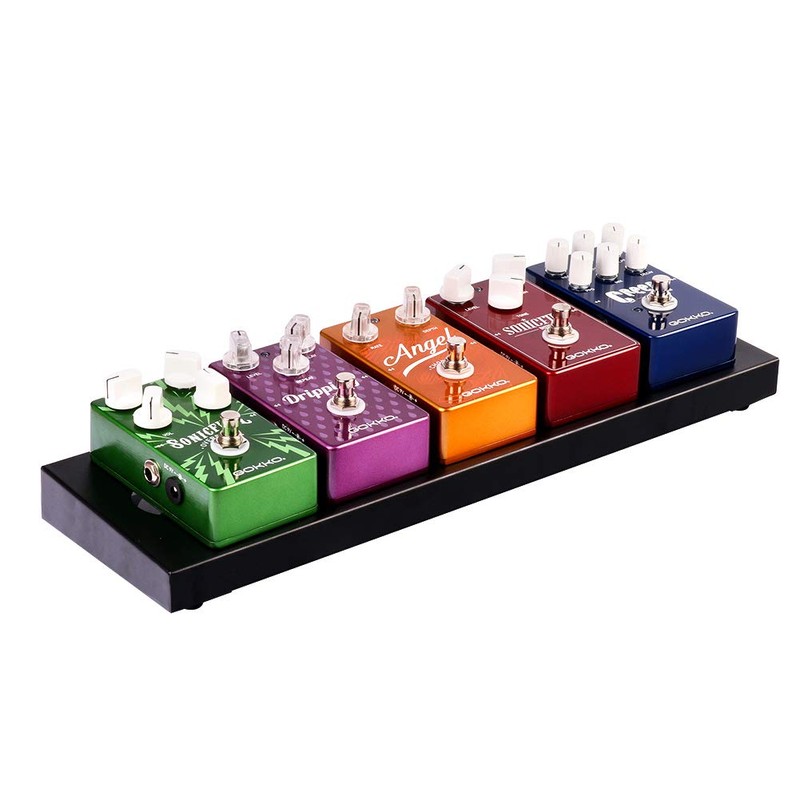 GOKKO Small Guitar Pedal Board 15.7 x 4.9 inches Pedalboard