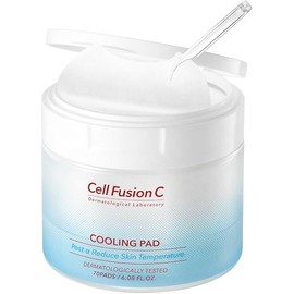 Cell Fusion C Post Alpha Cooling Pad, Hydrating & Cooling Korean Toner Pads for Dry Skin, Panthenol and Glacier Water to Plump and Replenish, 70 Pads / 6.08 fl.oz.