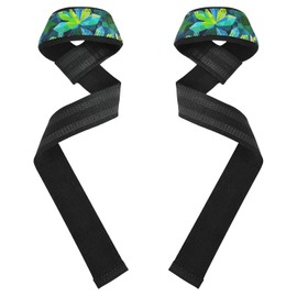 Correas geométricas abstractas de verano para levantamiento de pesas, de 26 pulgadas, antideslizantes, para levantamiento de pesas, culturismo, levantamiento de potencia, entrenamiento de fuerza