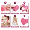 60 Pieces Heart Shape Compressed Face Sponge Pads for Washing