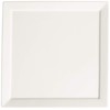 Fortessa Fortaluxe SuperWhite Vitrified China Dinnerware, Tavola 12-Inch Square Flat