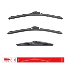 2MPLASTIC Front and Rear Windshield Wiper Blade For Toyota Venza 2009-2015 Set 22" 26" 12"